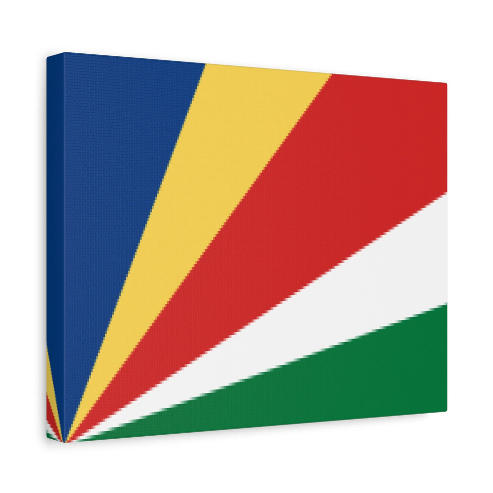 Seychelles Country Flag Canvas Vibrant Wall Art Unframed Home Decor